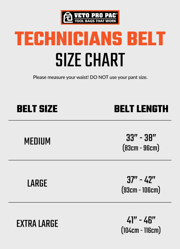 Veto Pro Pac TECHNICIANS BELT (EXTRA LARGE)