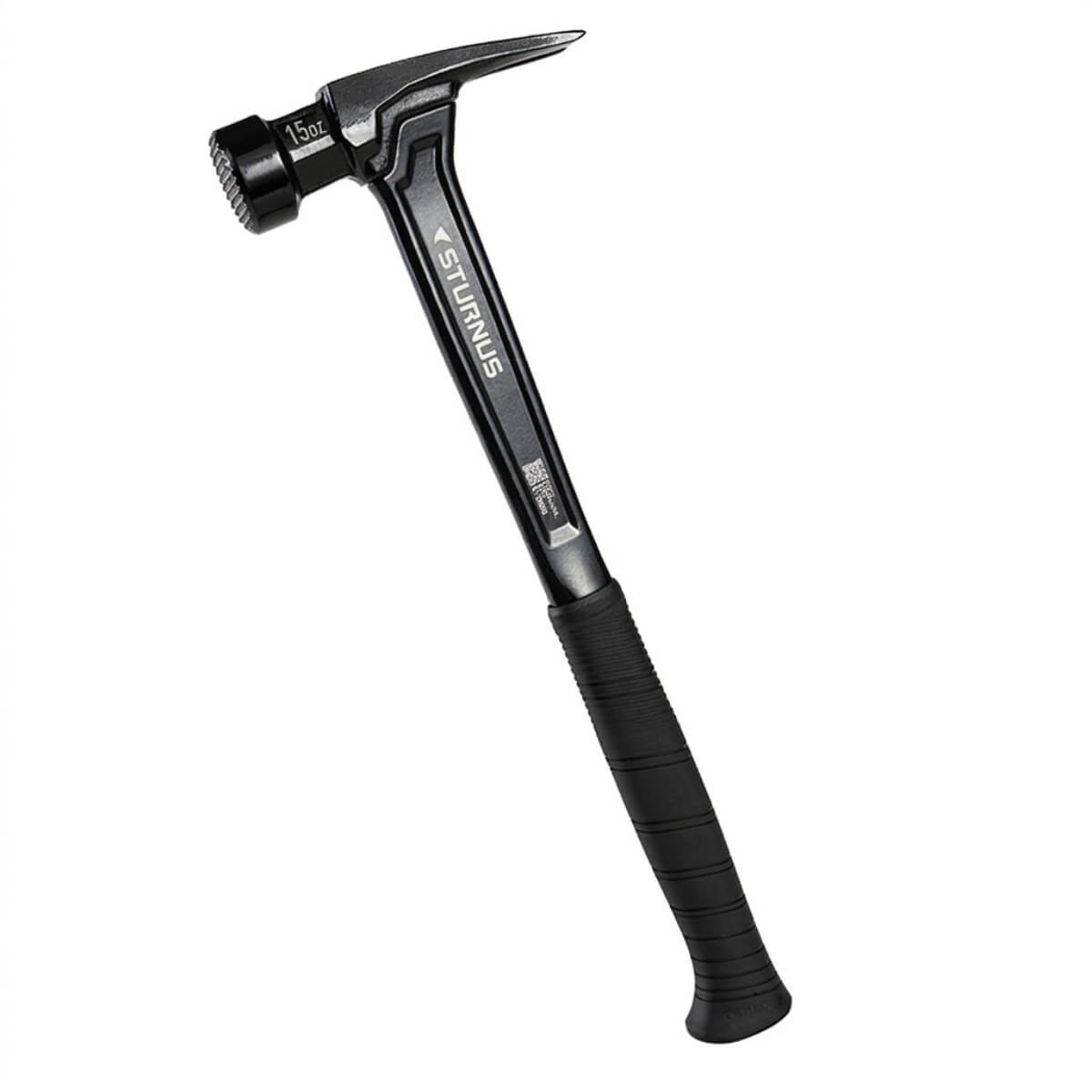 Sturnus Black Velocity Rip Claw Hammer – 15 oz Long Handle Milled Face