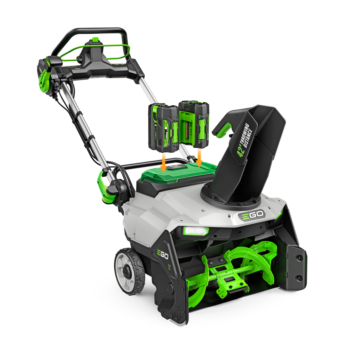 EGO SNT2122 21" Single-Stage Snow Blower with Peak Power™ with 2 x 4.0Ah Batteries and 320W Charger