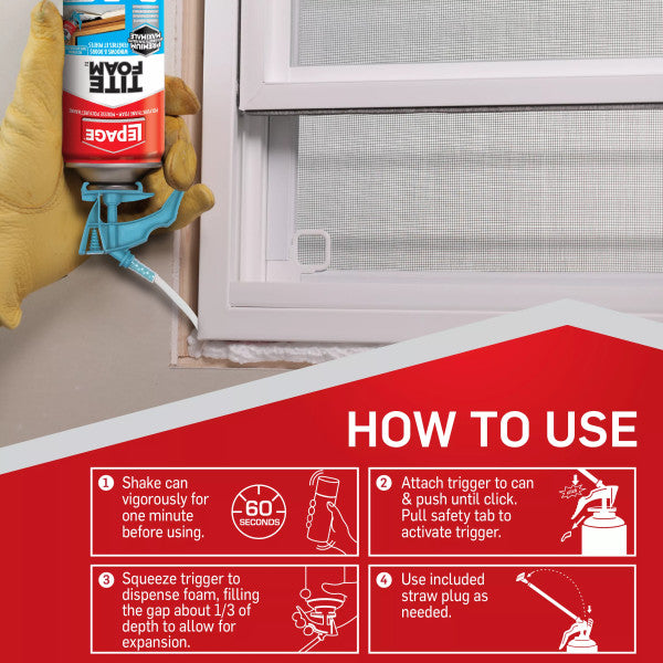LePage 340g Tite Foam Window & Door Insulating Foam Sealant