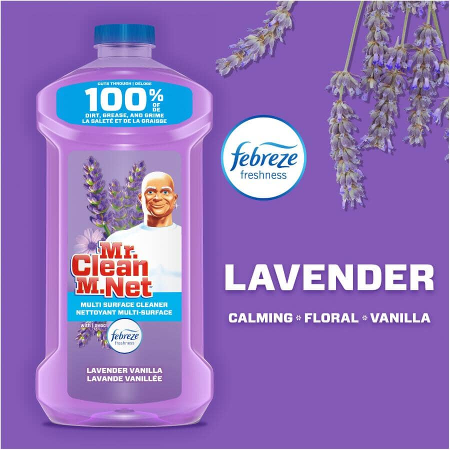 Mr Clean Multi-Surface Cleaner with Febreze Lavender Vanilla Scent - 1.2 L