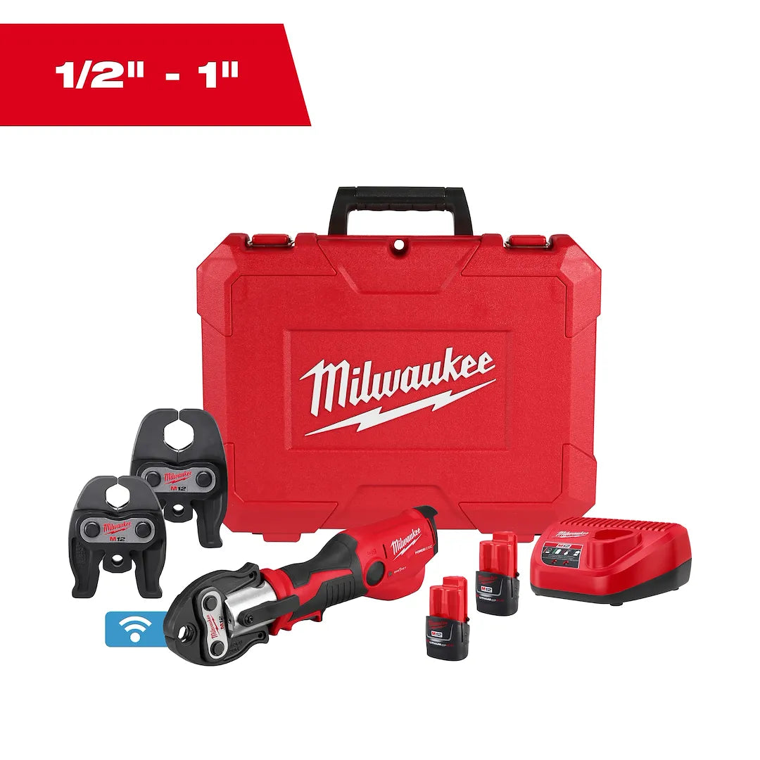 Milwaukee 2573-22 M12 FORCE LOGIC Press Tool Kit with CTS-V jaws main image