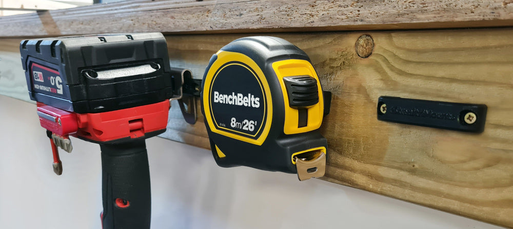 StealthMount BB-BLK-6 Bench Belts Universal Tool Holster (6 Pack) Black