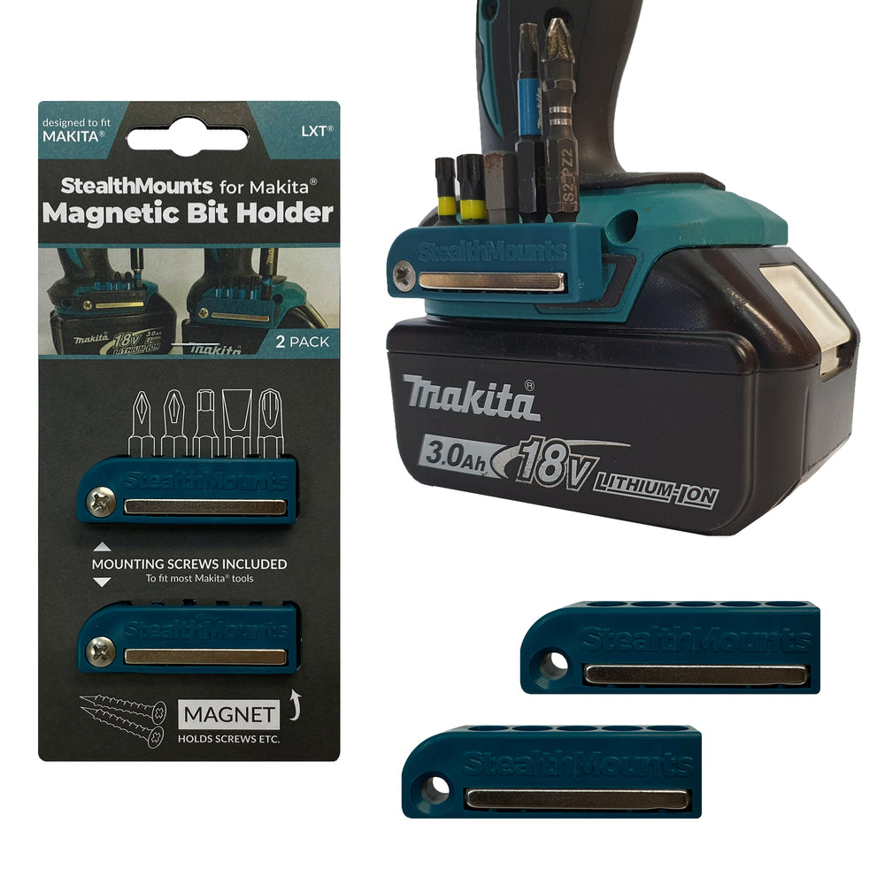 StealthMount BH-MK-BLU-2-LF Bit Holder For Makita (2 Pack)