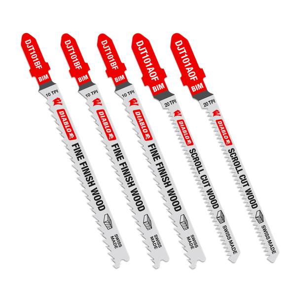 DIABLO DJT505 Bi-Metal Jig Saw Blade Set for Laminate Material (5-pc)