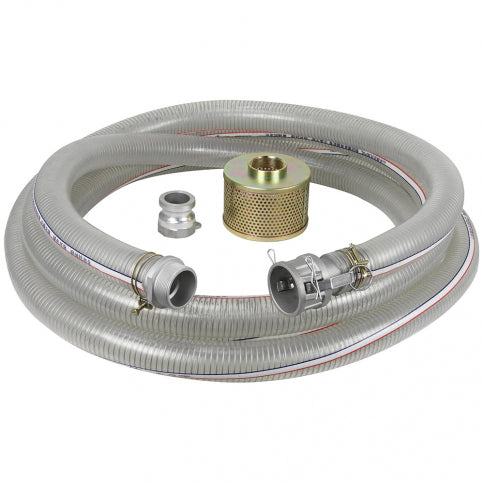 KING KW-253 3" X 25' PVC SUCTION HOSE KIT FOR WATER PUMP