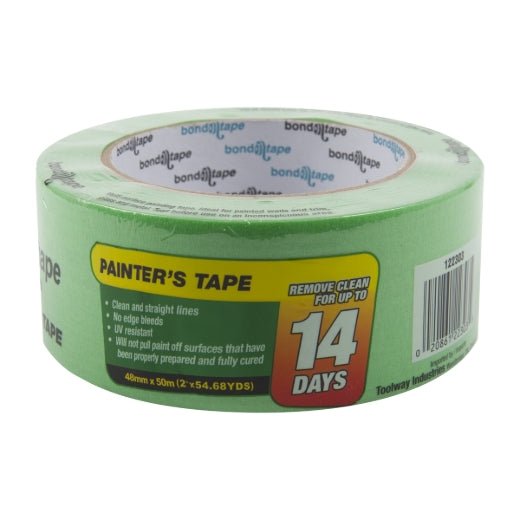 Bond - n - Tape Painters Tape 48mm x 50m Green - Mississauga Hardware Centre Inc