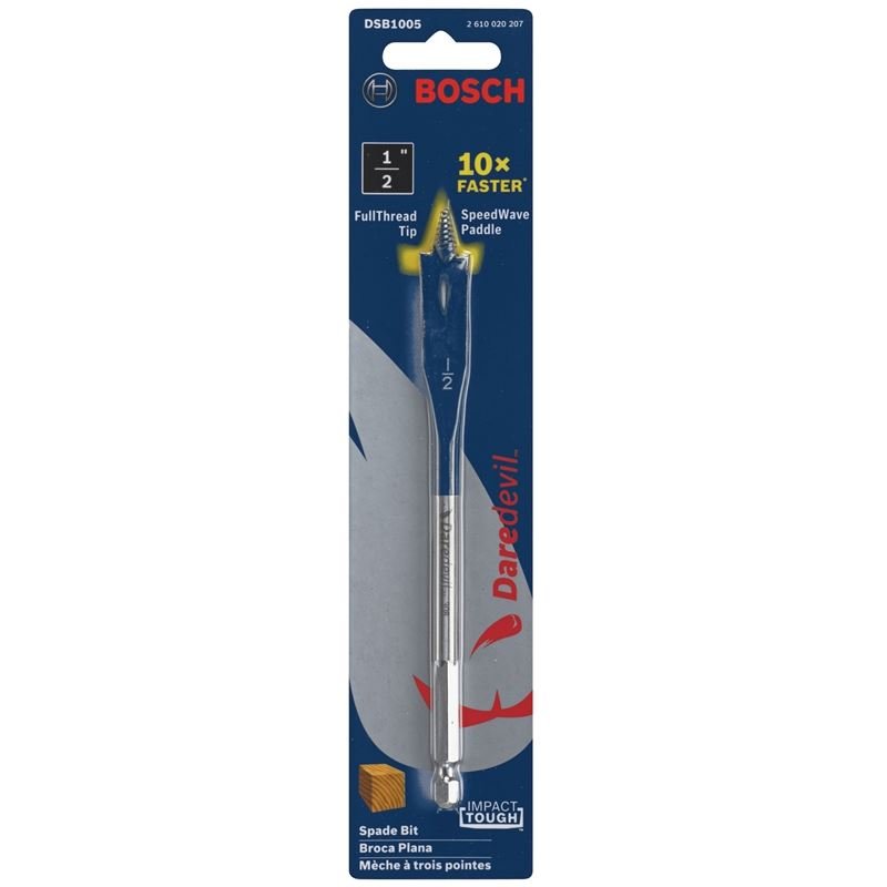 Bosch DSB1005 1/2 In. x 6 In. Daredevil Standard Spade Bits - Mississauga Hardware Centre Inc