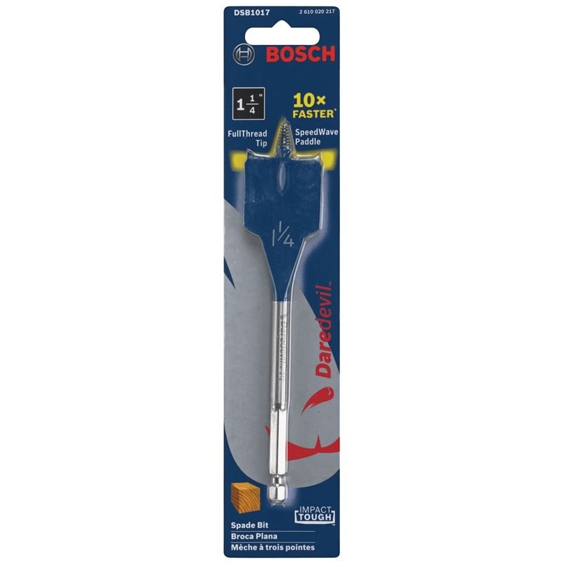 Bosch | DSB1017 1 - 1/4 In. x 6 In. Daredevil Standard Spade Bits - Mississauga Hardware Centre Inc