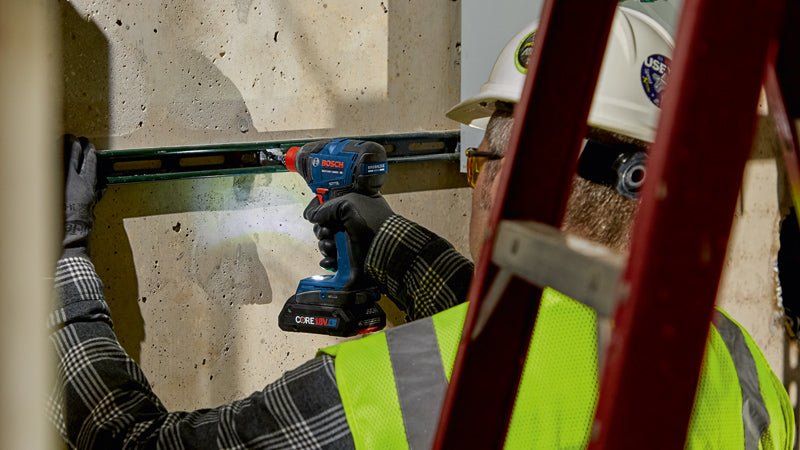 Bosch GDX18V - 1860CB15 18V Connected - Ready Two - In - One 1/4 In. and 1/2 In. Bit/Socket Impact Driver/Wrench Kit with (1) CORE18V 4 Ah Advanced Power Battery - Mississauga Hardware Centre Inc