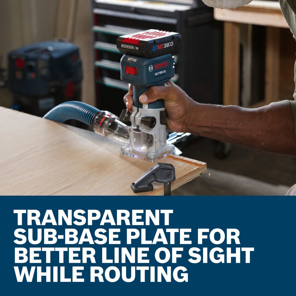 Bosch GLF18V - 25N 18V Laminate Trim Router - Mississauga Hardware Centre Inc