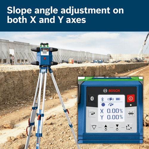 Bosch GRL4000 - 90CHVGK 18V REVOLVE4000 Connected Green - Beam Self - Leveling Horizontal/Vertical Rotary Laser Kit with (1) CORE18V® 4 Ah Advanced Power Battery - Mississauga Hardware Centre Inc
