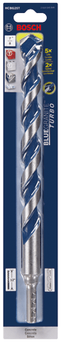 Bosch HCBG12T 3/8 In. x 6 In. BlueGranite Turbo™ Carbide Hammer Drill Bit - Mississauga Hardware Centre Inc
