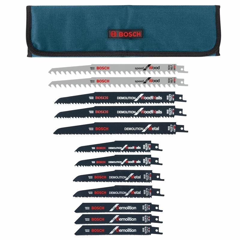 Bosch RD12PK 12 Piece Demolition Reciprocating Saw Blade Set - Mississauga Hardware Centre Inc
