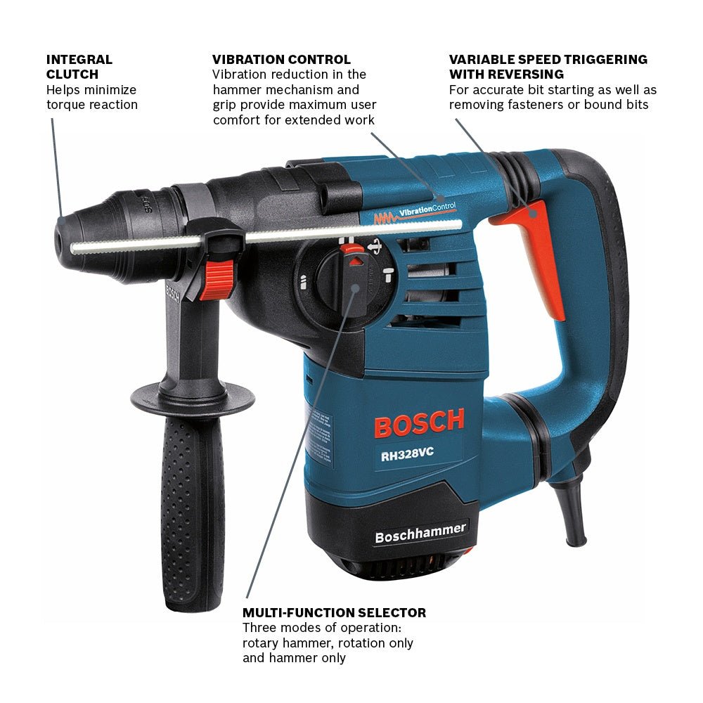 Bosch | RH328VC 1 - 1/8" SDS - PLUS Rotary Hammer - Mississauga Hardware Centre Inc