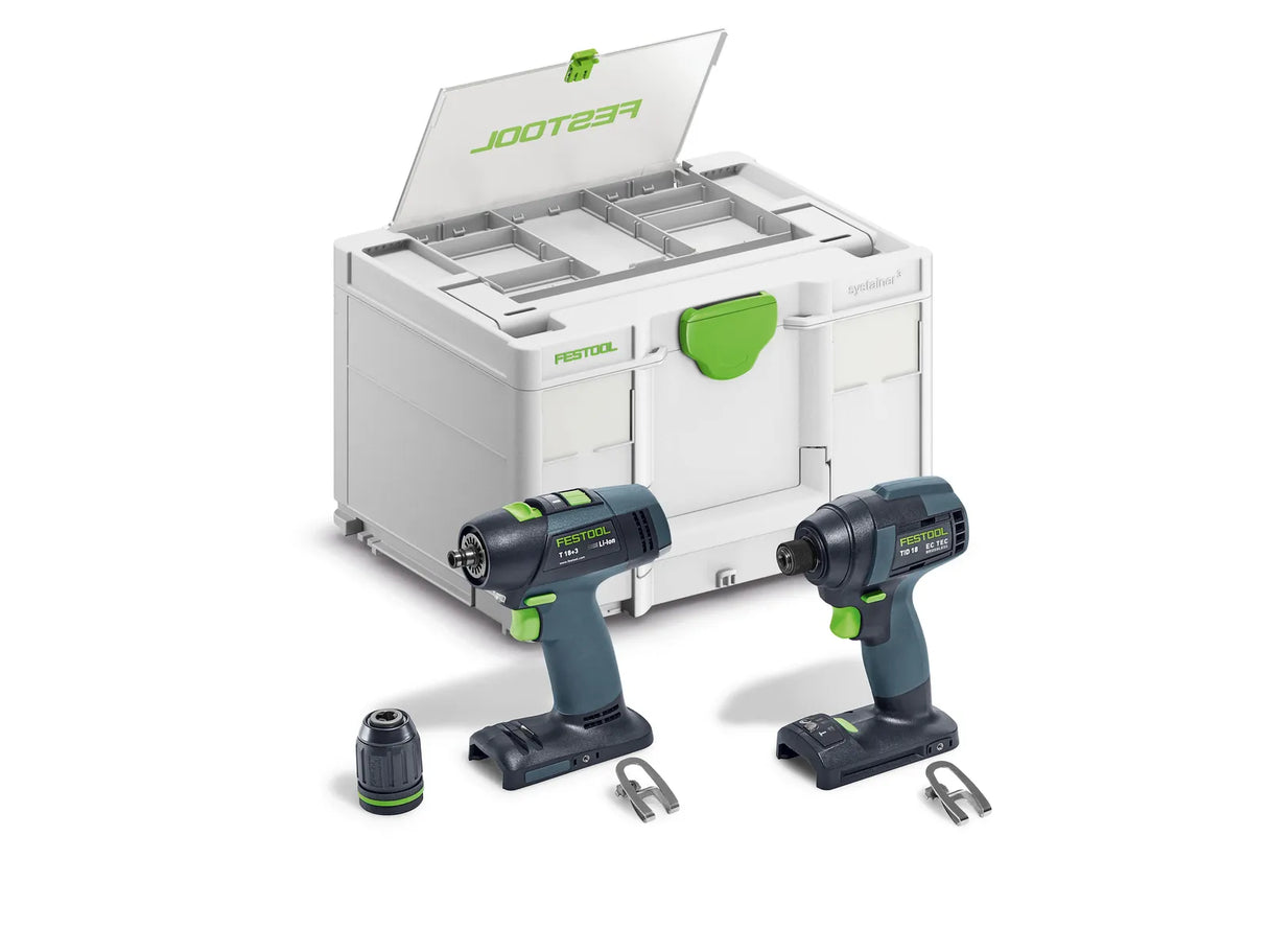 FESTOOL 578829 TID 18 Basic-Set T18 Impact Driver and Drill Set