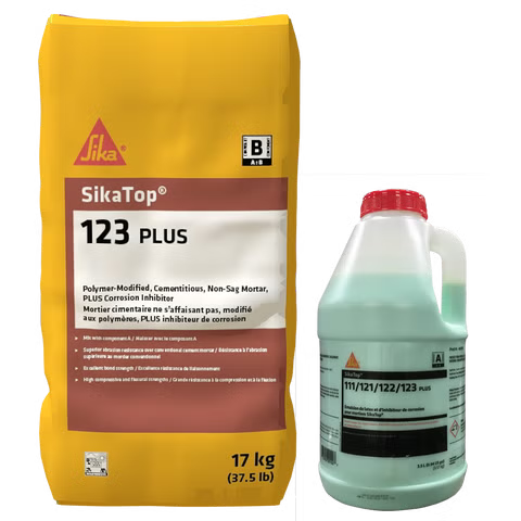 SIkaTop 123 Plus POLYMER-MODIFIED, NON-SAG, CEMENTITIOUS MORTAR