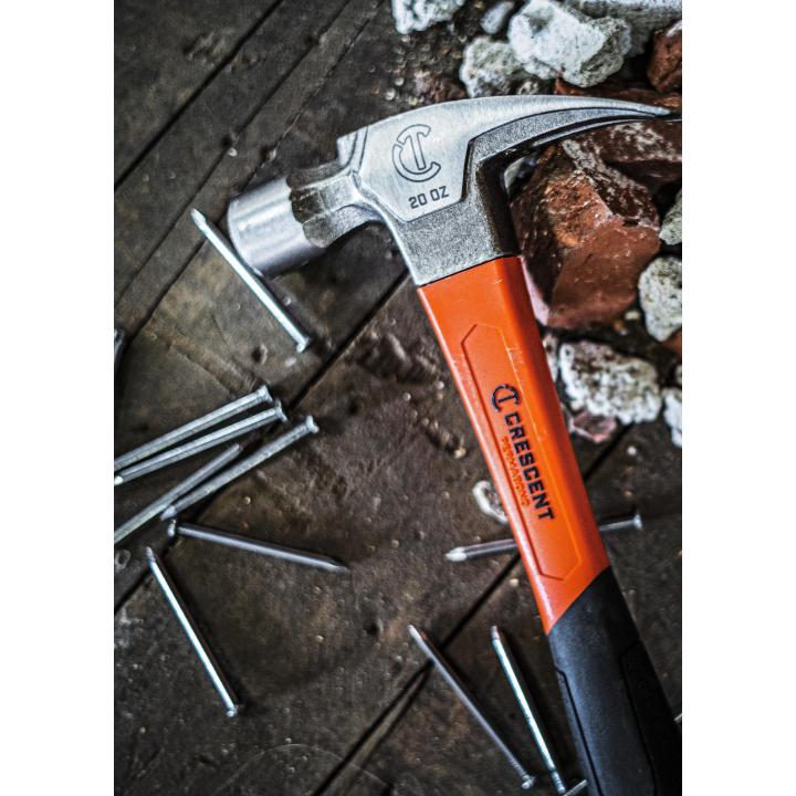 Crescent 11418C - 06 20 oz. Rip Claw Hammer with Fiberglass Handle - Mississauga Hardware Centre Inc