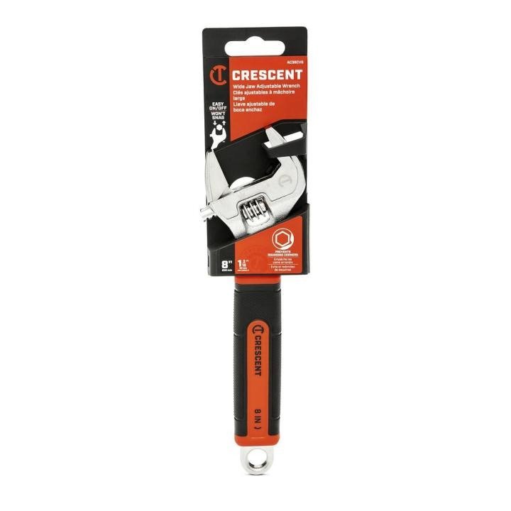 Crescent AC38CVS 8" Adjustable Wrench with Quick - Fit - Jaw - Mississauga Hardware Centre Inc