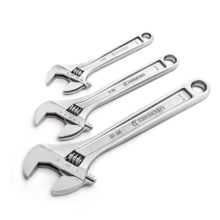 Crescent AC3PC 3 Piece Adjustable Wrench Set 6", 8" & 10" - Mississauga Hardware Centre Inc