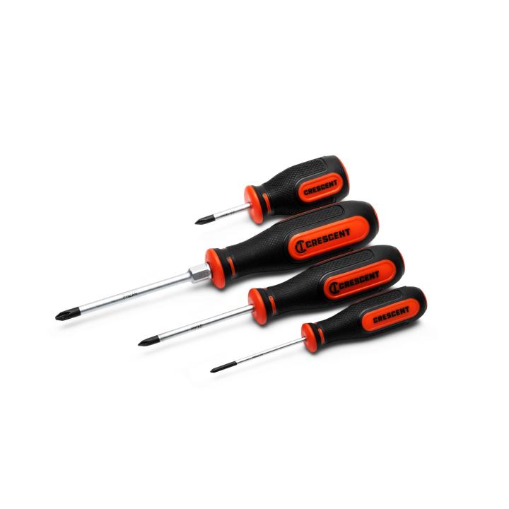Crescent CPSET4PC 4 Piece Philips Dual Material Screwdriver Set - Mississauga Hardware Centre Inc