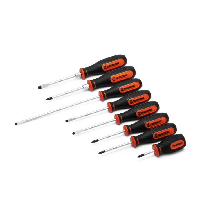 Crescent CSDS8PCSET 8 Piece Dual Material Screwdriver Set - Mississauga Hardware Centre Inc