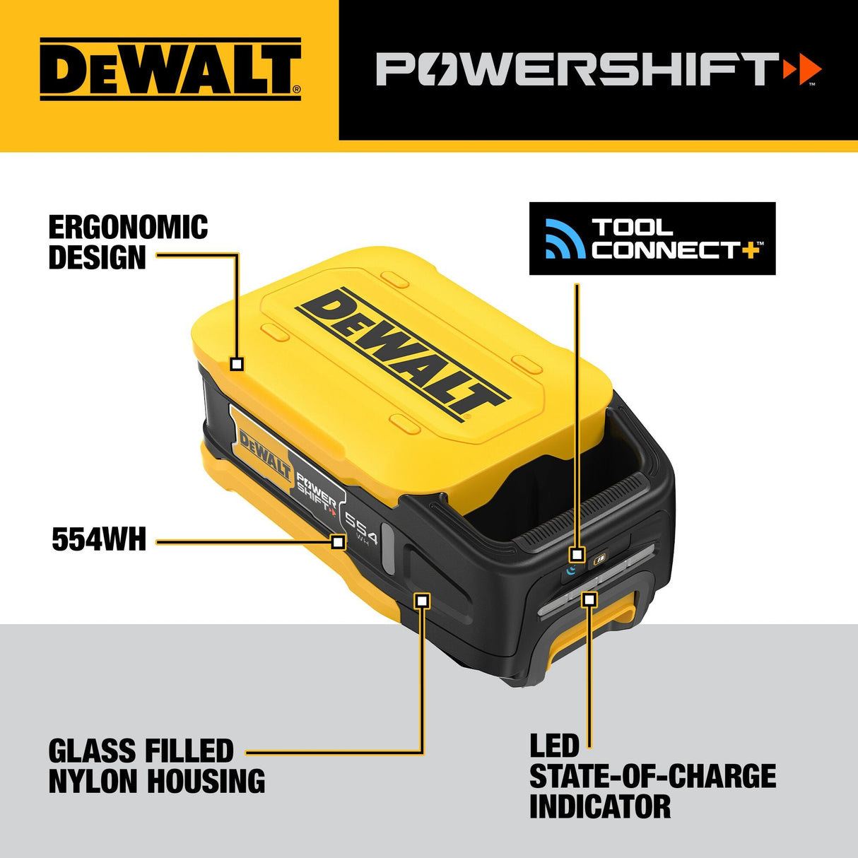 DEWALT DCBPS0554 POWERSHIFT™ 554Wh Battery - Mississauga Hardware Centre Inc