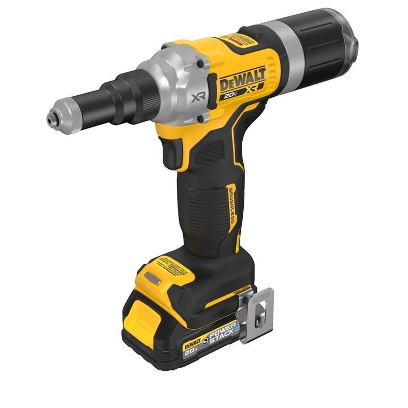 DEWALT DCF414GE2 20V MAX XR BRUSHLESS CORDLESS 1/4in RIVET TOOL KIT WITH DEWALT POWERSTACK - Mississauga Hardware Centre Inc