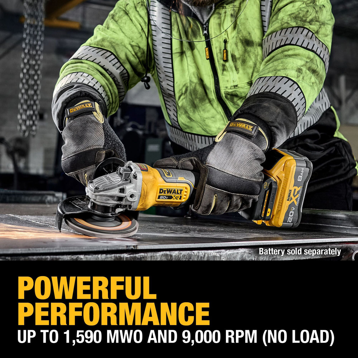 DEWALT DCG410B 20V MAX* XR® Brushless Cordless 4 - 1/2 - 5 in. Angle Grinder (Tool Only) - Mississauga Hardware Centre Inc