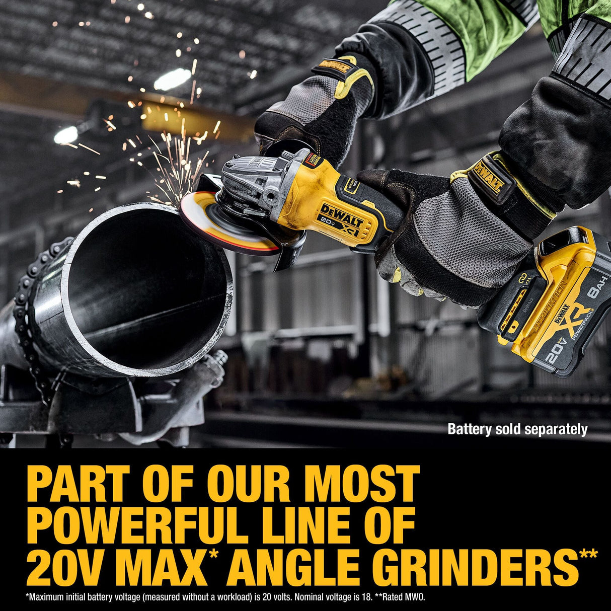 DEWALT DCG410B 20V MAX* XR® Brushless Cordless 4 - 1/2 - 5 in. Angle Grinder (Tool Only) - Mississauga Hardware Centre Inc