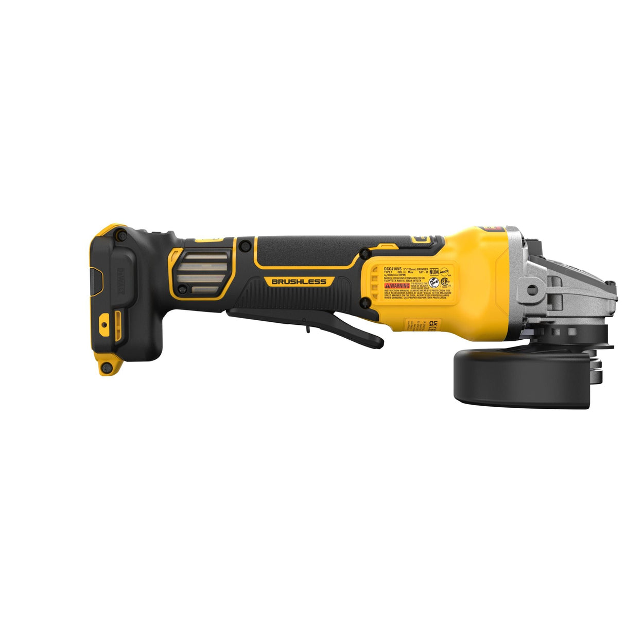 DEWALT DCG410VSB 20V MAX* XR® Brushless Cordless 4 - 1/2 in. - 5 in. Variable Speed Paddle Switch Grinder (Tool Only) - Mississauga Hardware Centre Inc