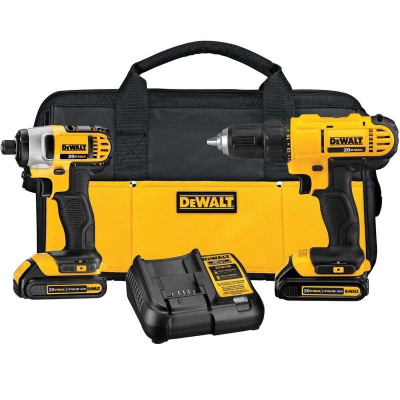 DEWALT DCK240C2 20V MAX Lithium Ion Drill Driver/Impact Driver Combo Kit(1.3 Ah) - Mississauga Hardware Centre Inc