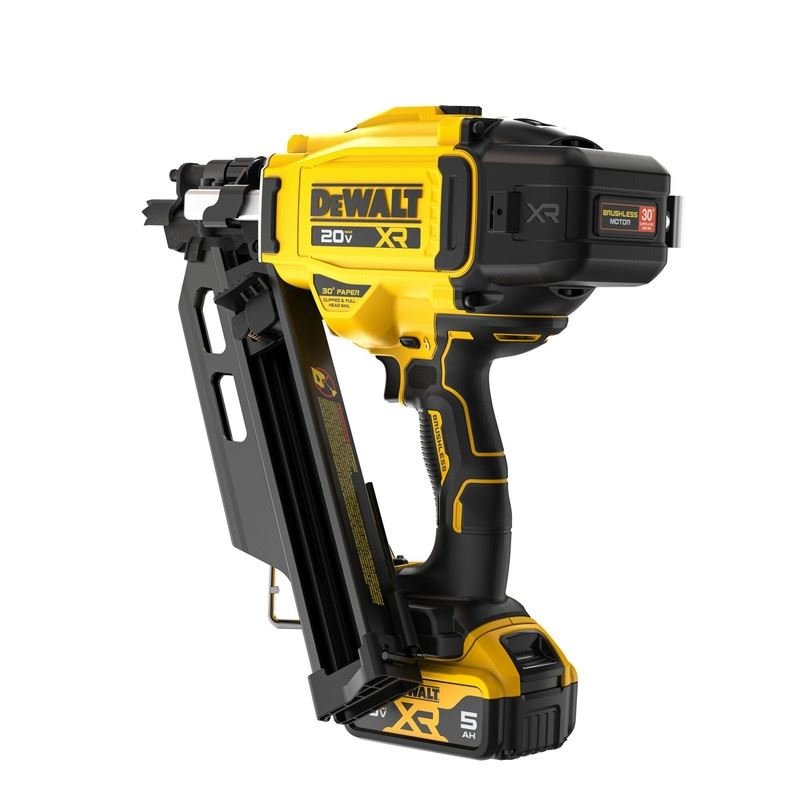 DEWALT DCN930P1 20V MAX Brushless Cordless 30 degree Paper Tape Framing Nailer Kit - Mississauga Hardware Centre Inc