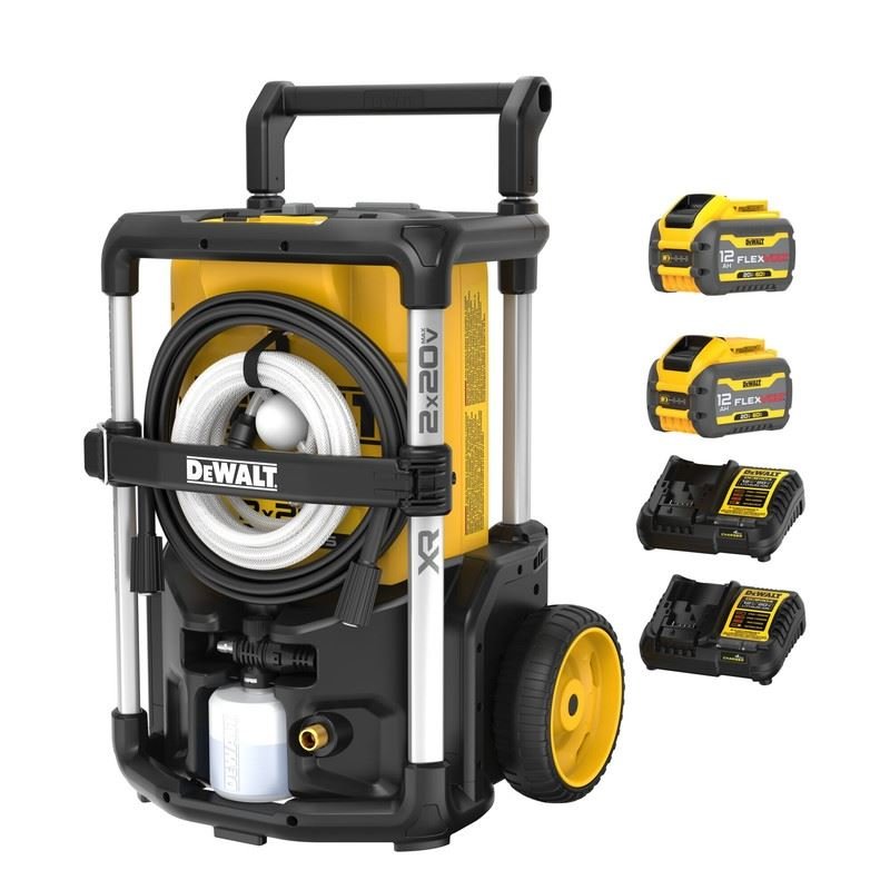 DEWALT DCPW1600Y2 2X20V MAX 1600 MAX PSI FLEXVOLT Brushless Pressure Washer Kit - Mississauga Hardware Centre Inc