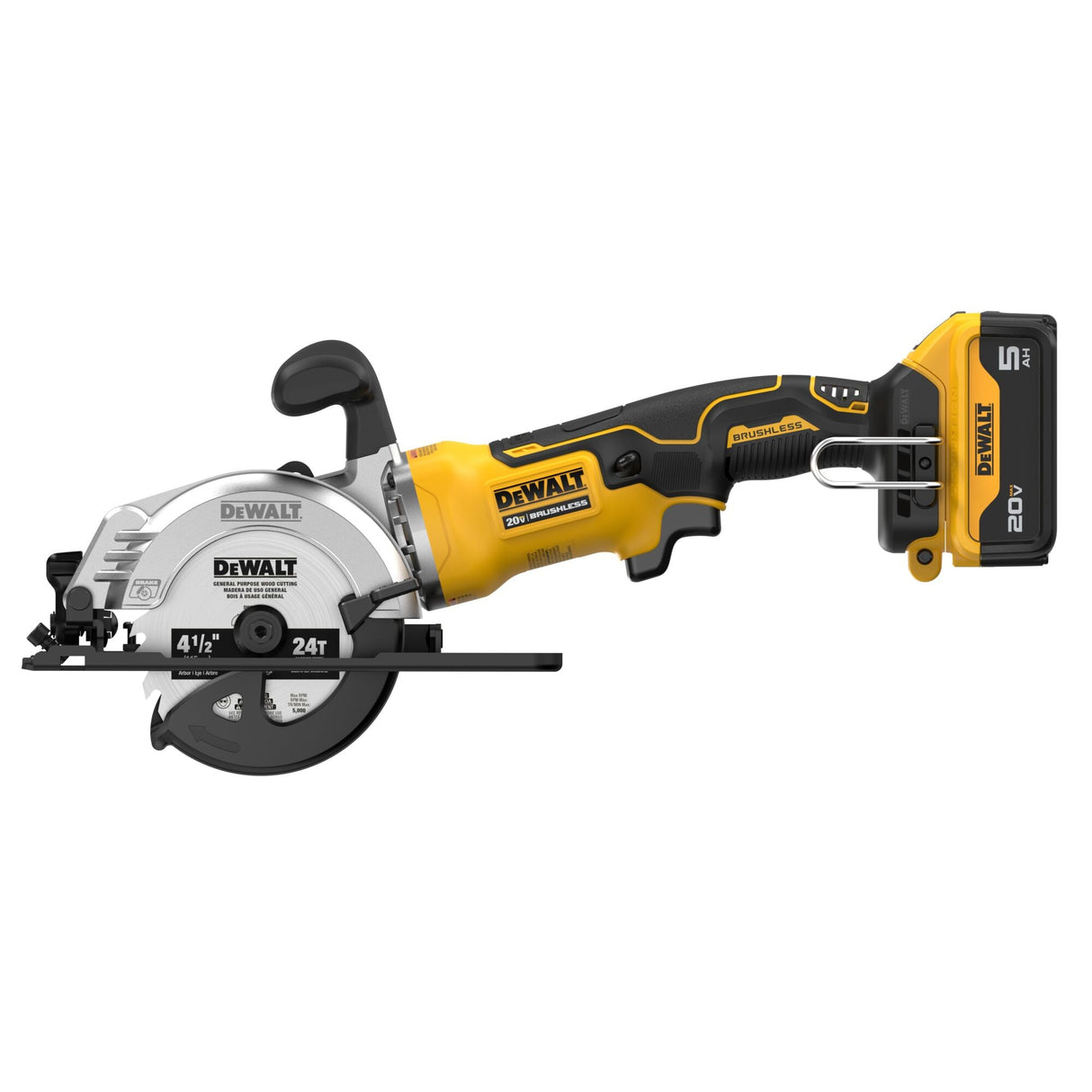 DEWALT DCS571P1 ATOMIC™ 20V MAX* Brushless Cordless 4 - 1/2 in. Circular Saw Kit - Mississauga Hardware Centre Inc