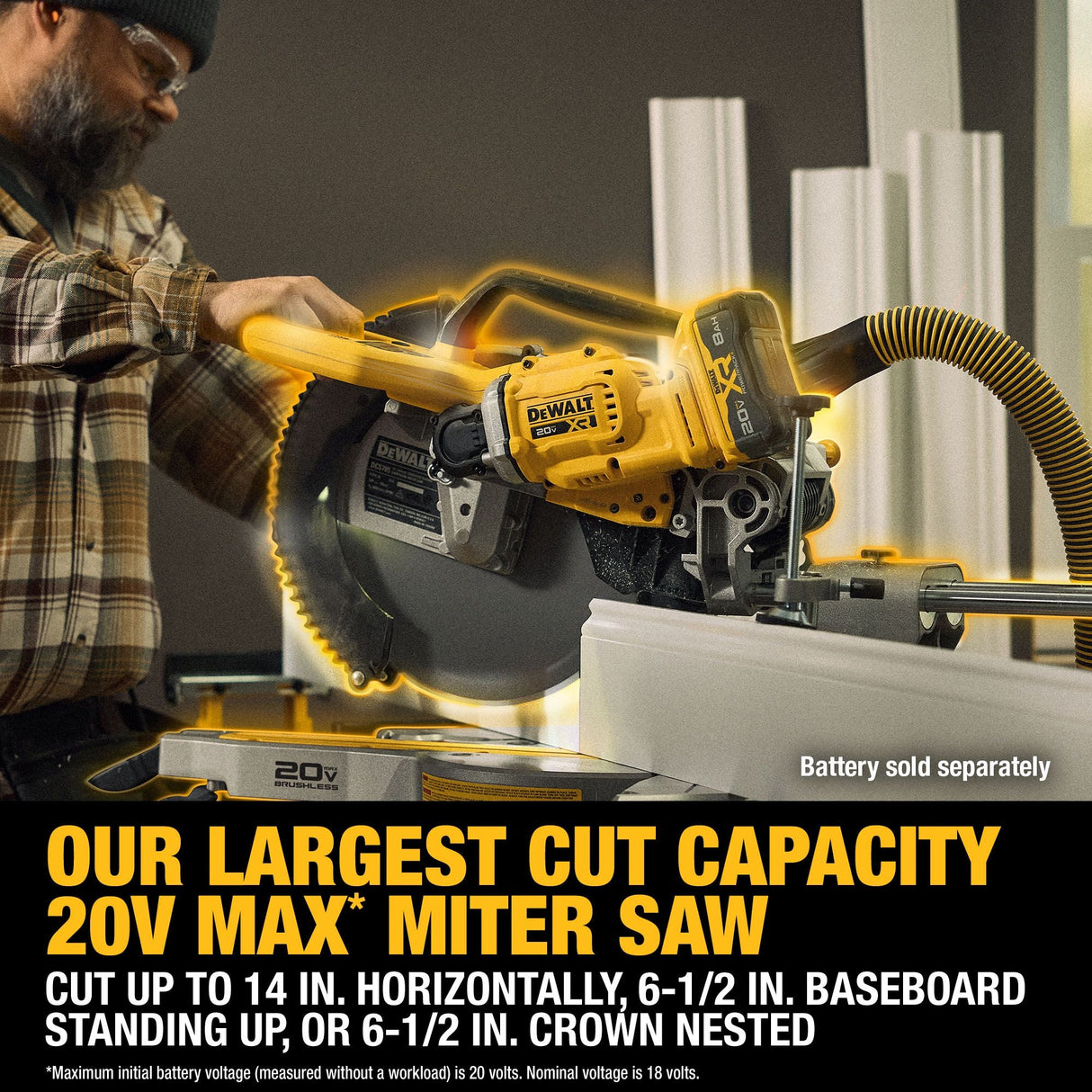 DEWALT DCS785B 20V MAX* XR® 12 in. Double Bevel Sliding Miter Saw (Tool Only) - Mississauga Hardware Centre Inc