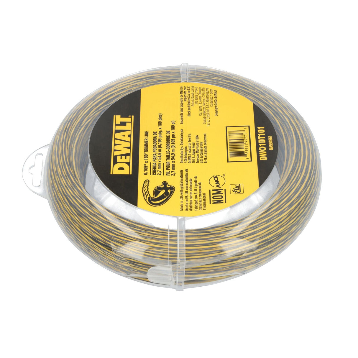 DEWALT DWO1DT101 0.105 in. X 180 ft. Trimmer Line - Mississauga Hardware Centre Inc
