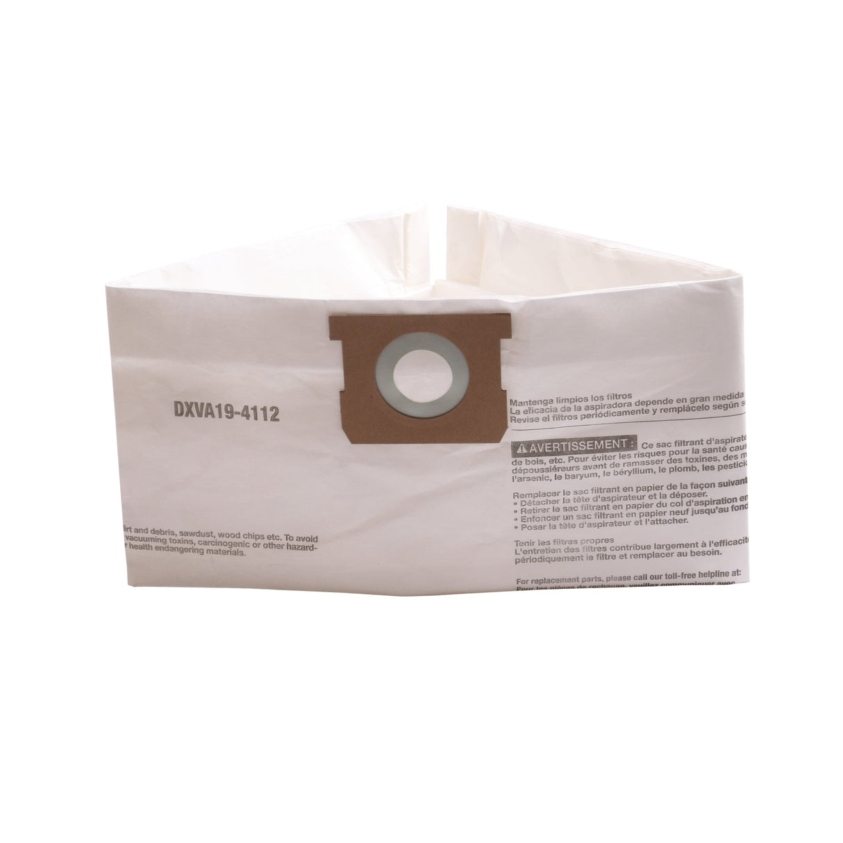 DEWALT DXVA194112 12 Gallon to 16 Gallon Fine Dust Bag (Pack of 3) - Mississauga Hardware Centre Inc