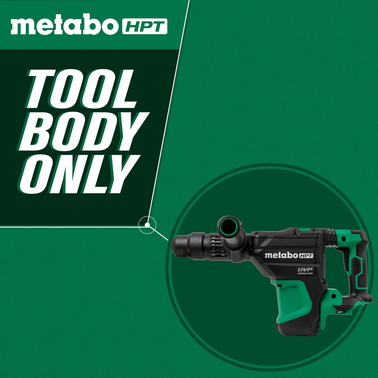 metabo HPT DH3640DAQ2M 36V MultiVolt™ Brushless Cordless 1-9/16" SDS Max Rotary Hammer (Tool Body Only)