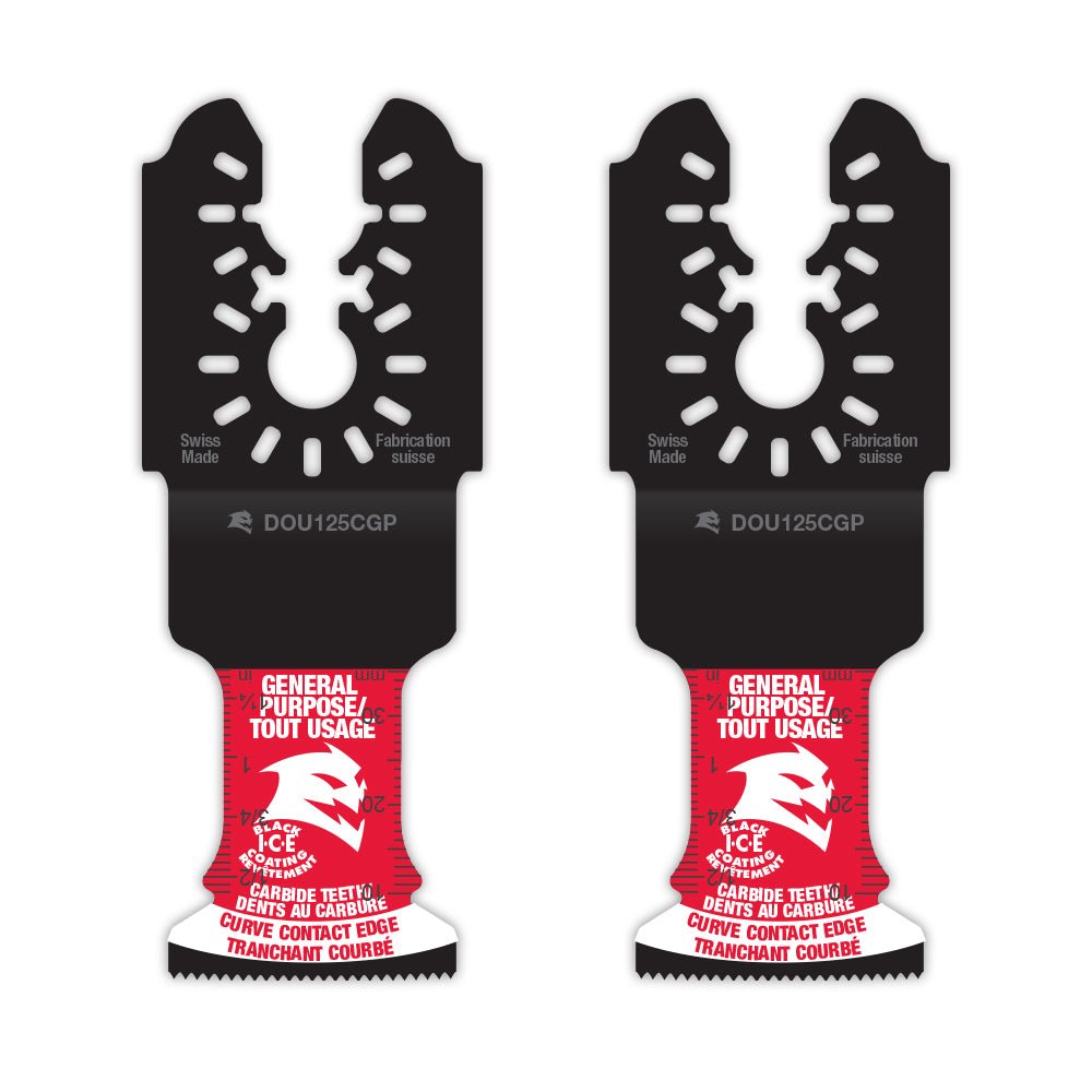 Diablo DOU125CGPP2 1 - 1/4" AMPED™ Demo Demon™ Universal Fit Carbide Teeth Oscillating Blade for General Purpose Cuts - 2PK - Mississauga Hardware Centre Inc