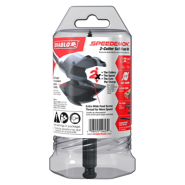 DIABLO DSF2250 2 - 1/4" SPEEDemon™ 2 - Cutter Self - Feed Bit - Mississauga Hardware Centre Inc