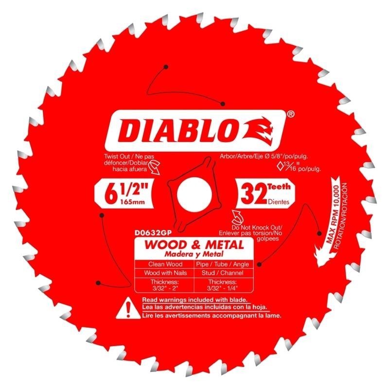 Diablo Wood and Metal Carbide Saw Blade - Mississauga Hardware Centre Inc