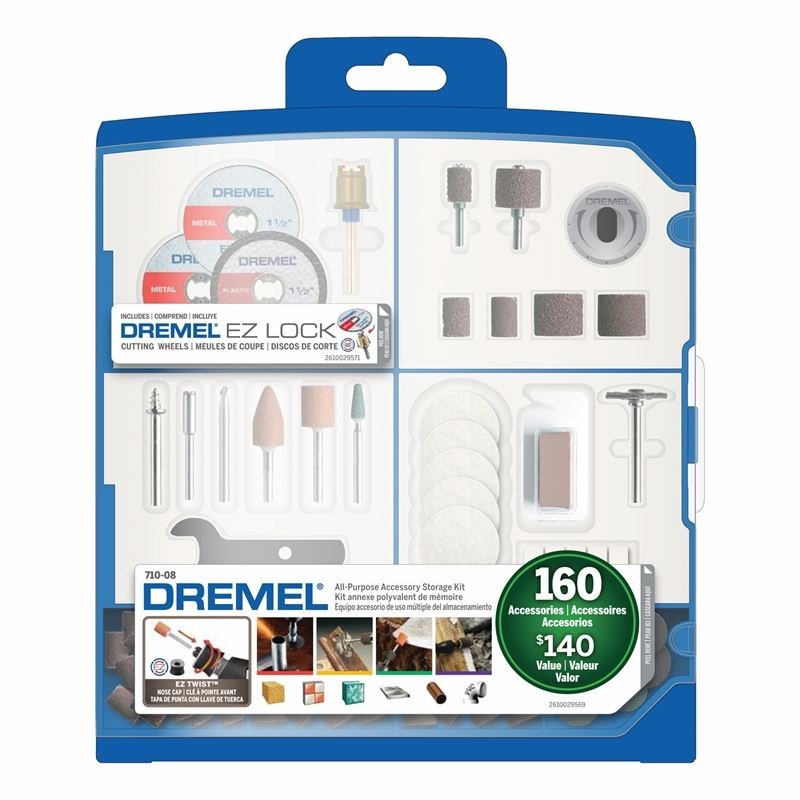 Dremel | 710 - 08 160 - Piece All - Purpose Accessory Kit - Mississauga Hardware Centre Inc