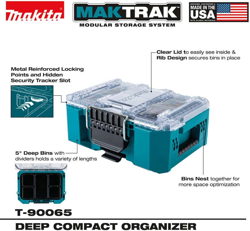 Makita MAKTRAK™ Deep Compact Organizer