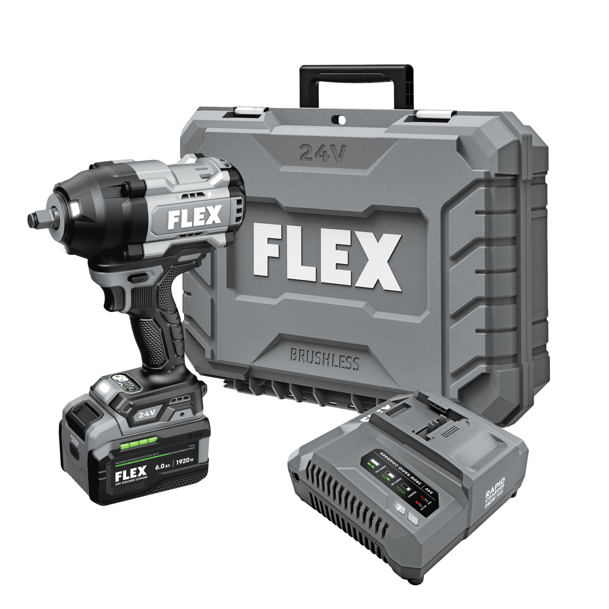 FLEX FX1472B - 1C 24V 3/4" High - Torque Impact Wrench Kit - Mississauga Hardware Centre Inc