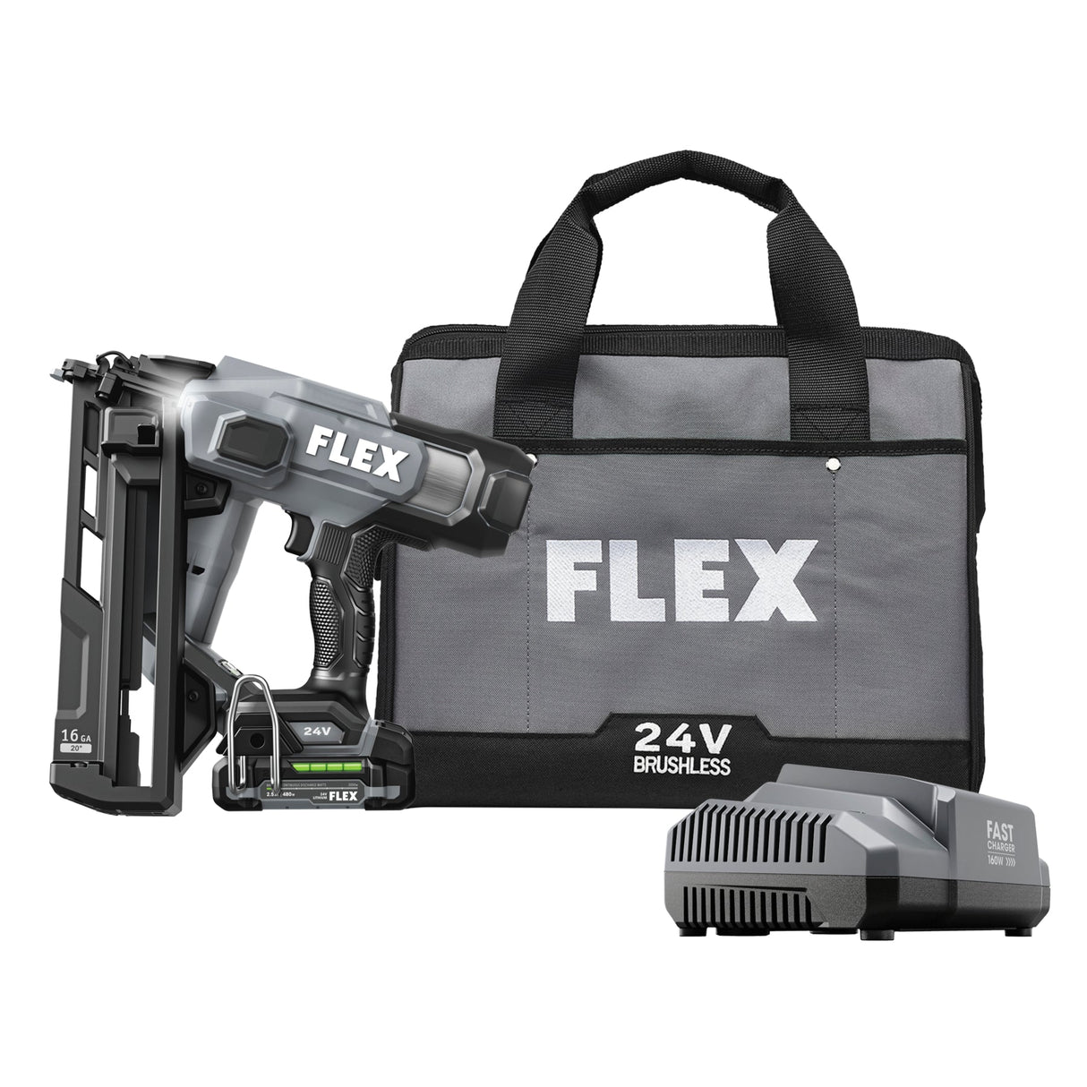FLEX FX4321A - 1A 16Ga Angled Finish Nailer Kit - Mississauga Hardware Centre Inc