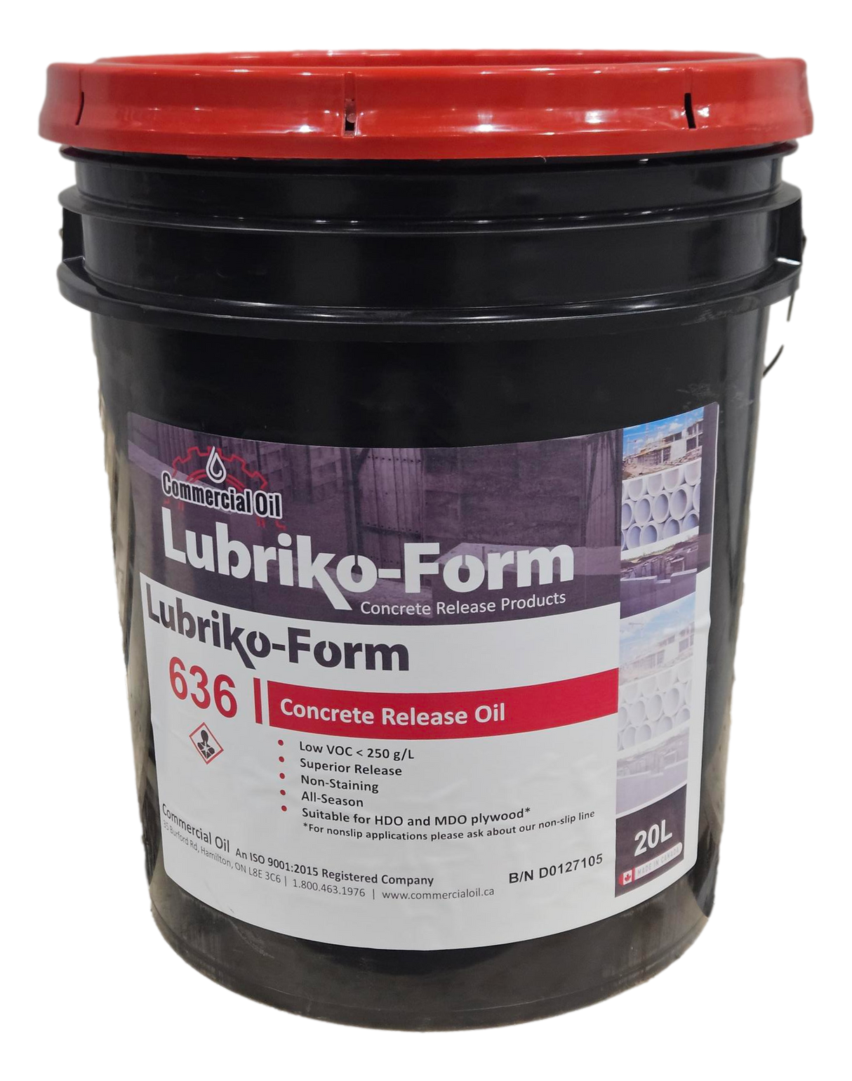 LUBRIKO® CONCRETE FORM RELEASE 636 - 18.9L Pail