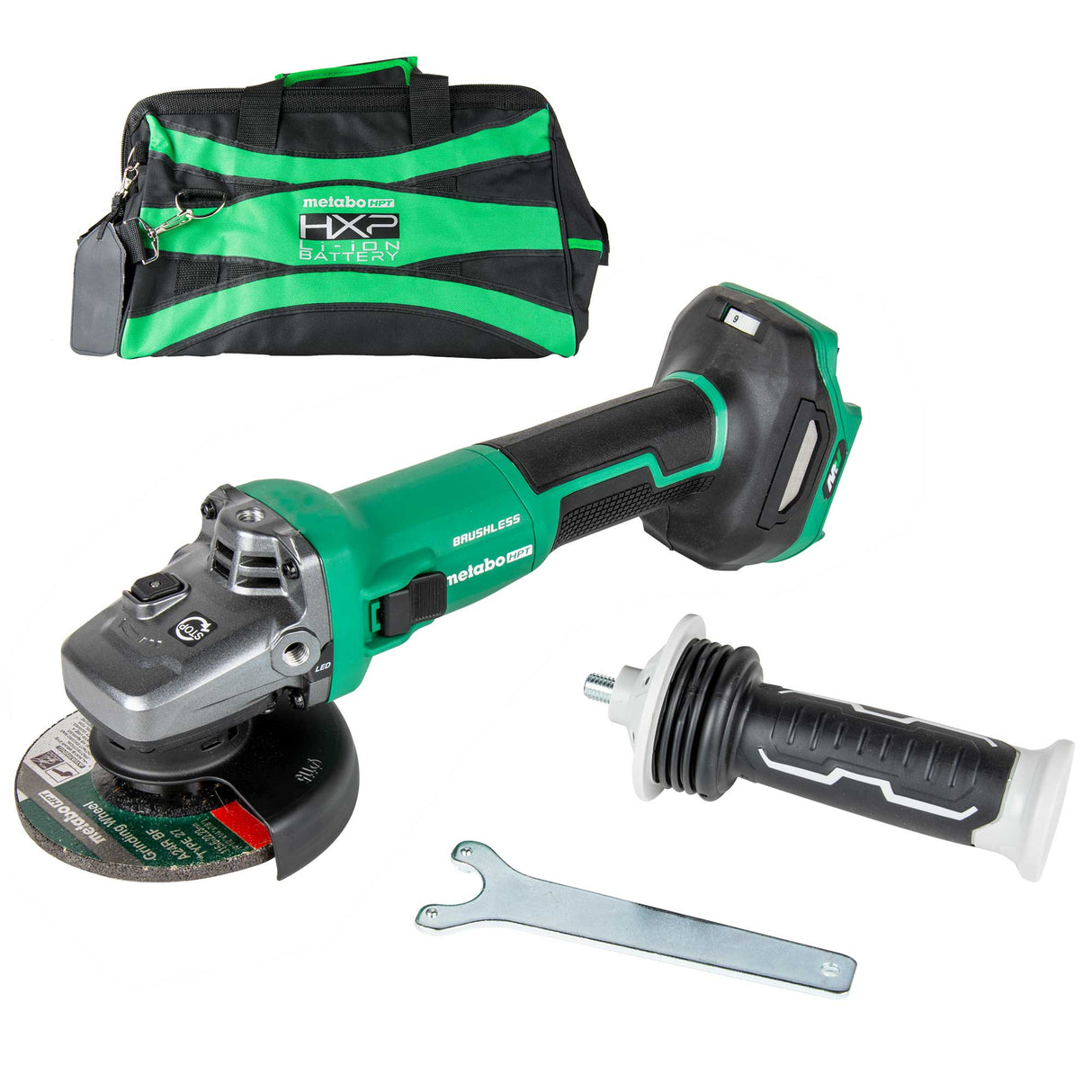 metabo HPT G3613DVEQ6M 36V MultiVolt™ 5" Variable Speed Slide Switch Angle Grinder (Tool Only)