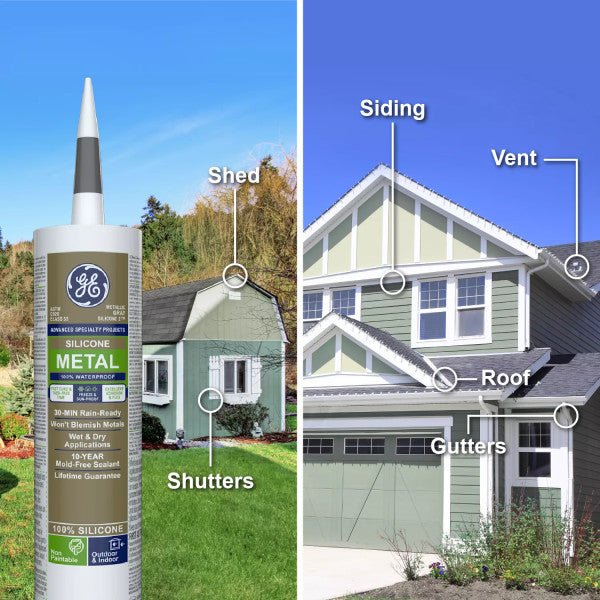 GE 300ml Metal Silicone - Metallic Gray - Mississauga Hardware Centre Inc