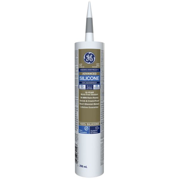 GE 300ml Window & Door Sealant - Light Gray - Mississauga Hardware Centre Inc